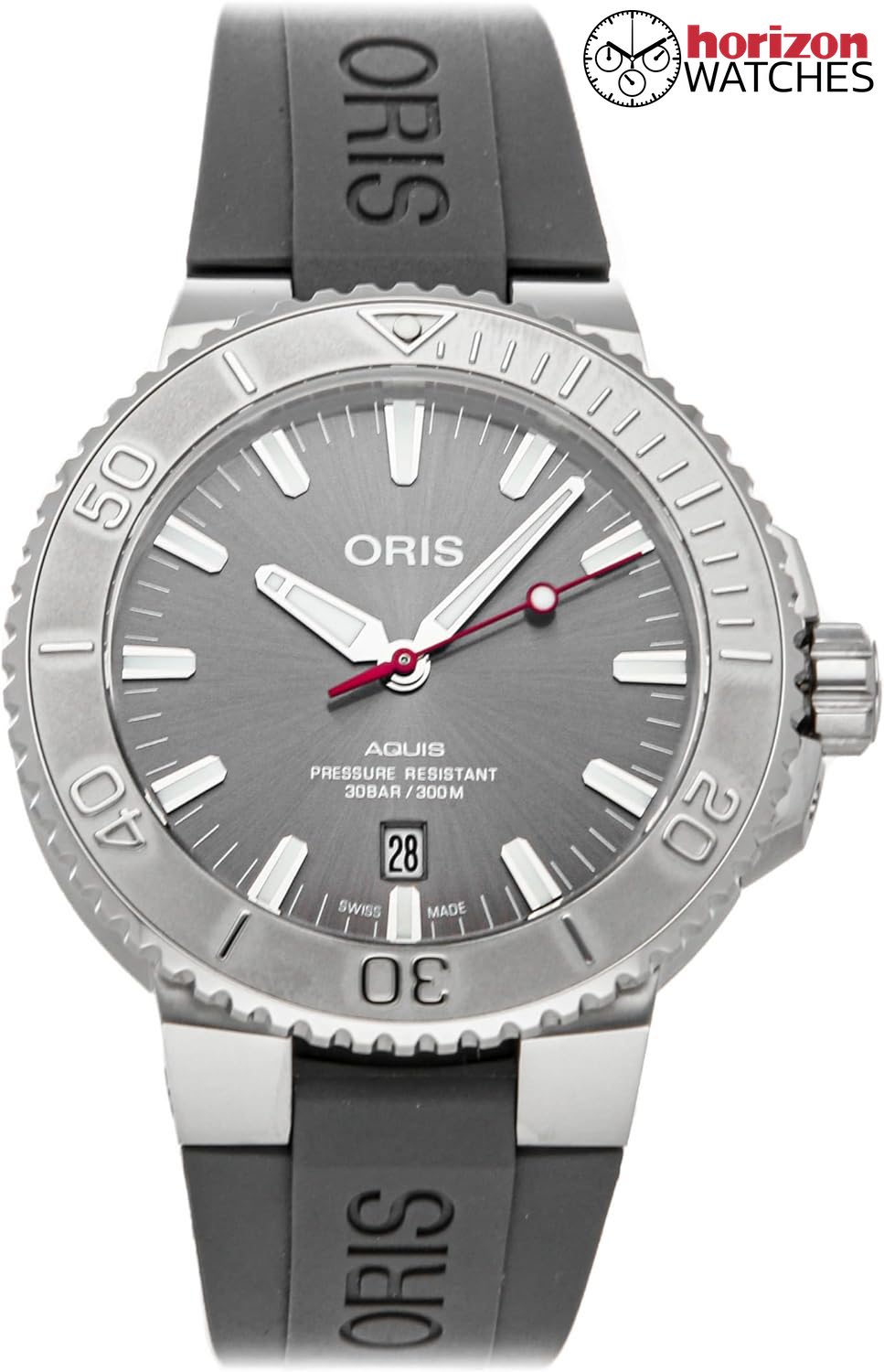 Oris - Aquis, Gray Stainless Men's Automatic Watch - 01 733 7730 4153-07 4 24 63EB