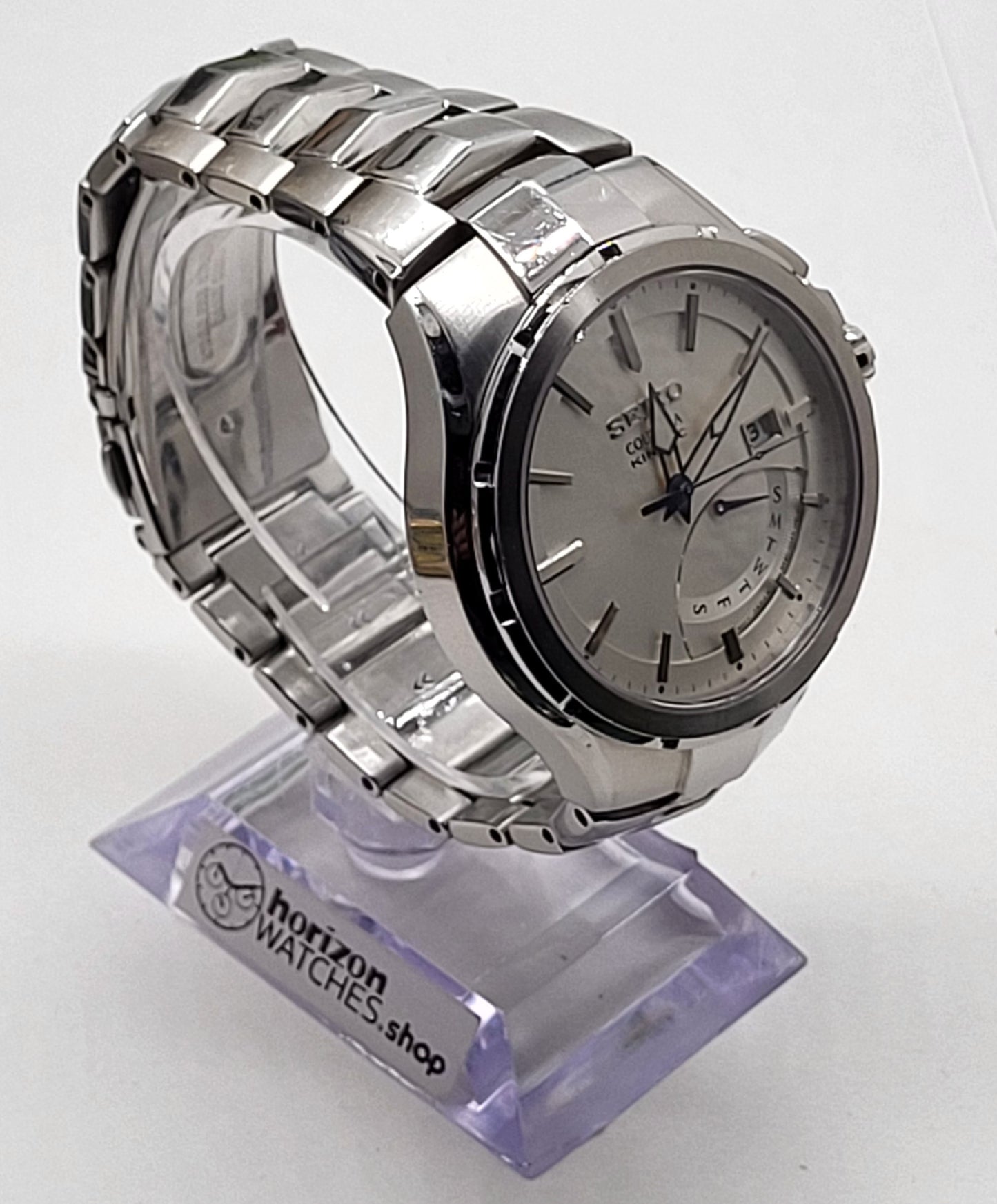 Seiko - Stainless Steel Coutura Kinetic Men's Quartz Watch - SRN063