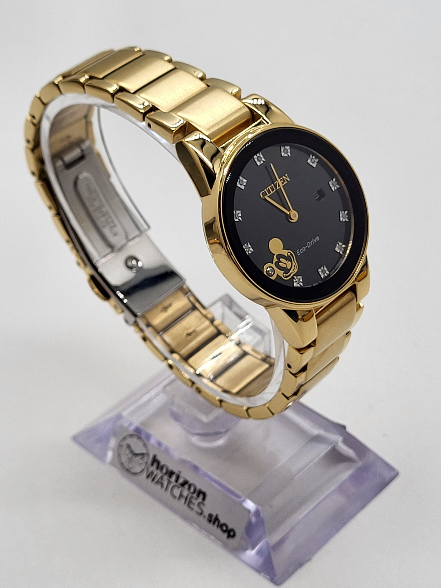 Citizen Eco-Drive Disney Gold Stainless Women's Quartz Watch - GA1078-51W