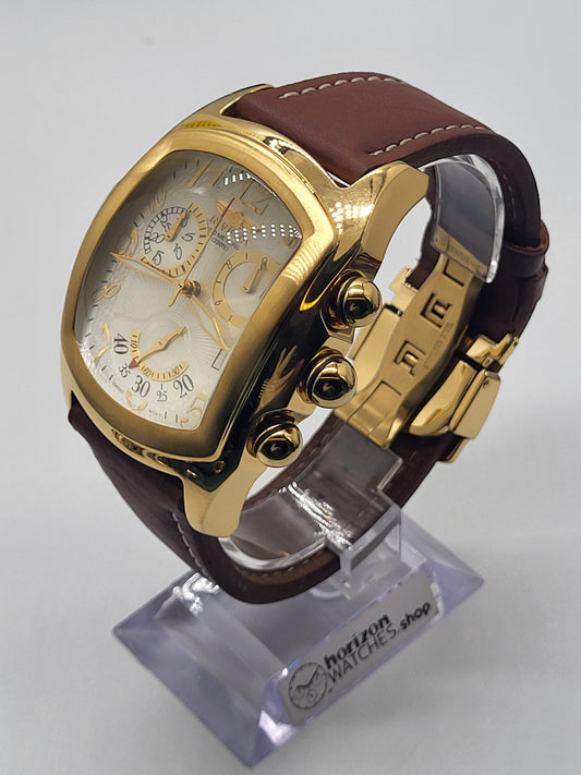 Invicta - Lupah, Gold Leather Chronograph Men's Quartz Watch - 0615