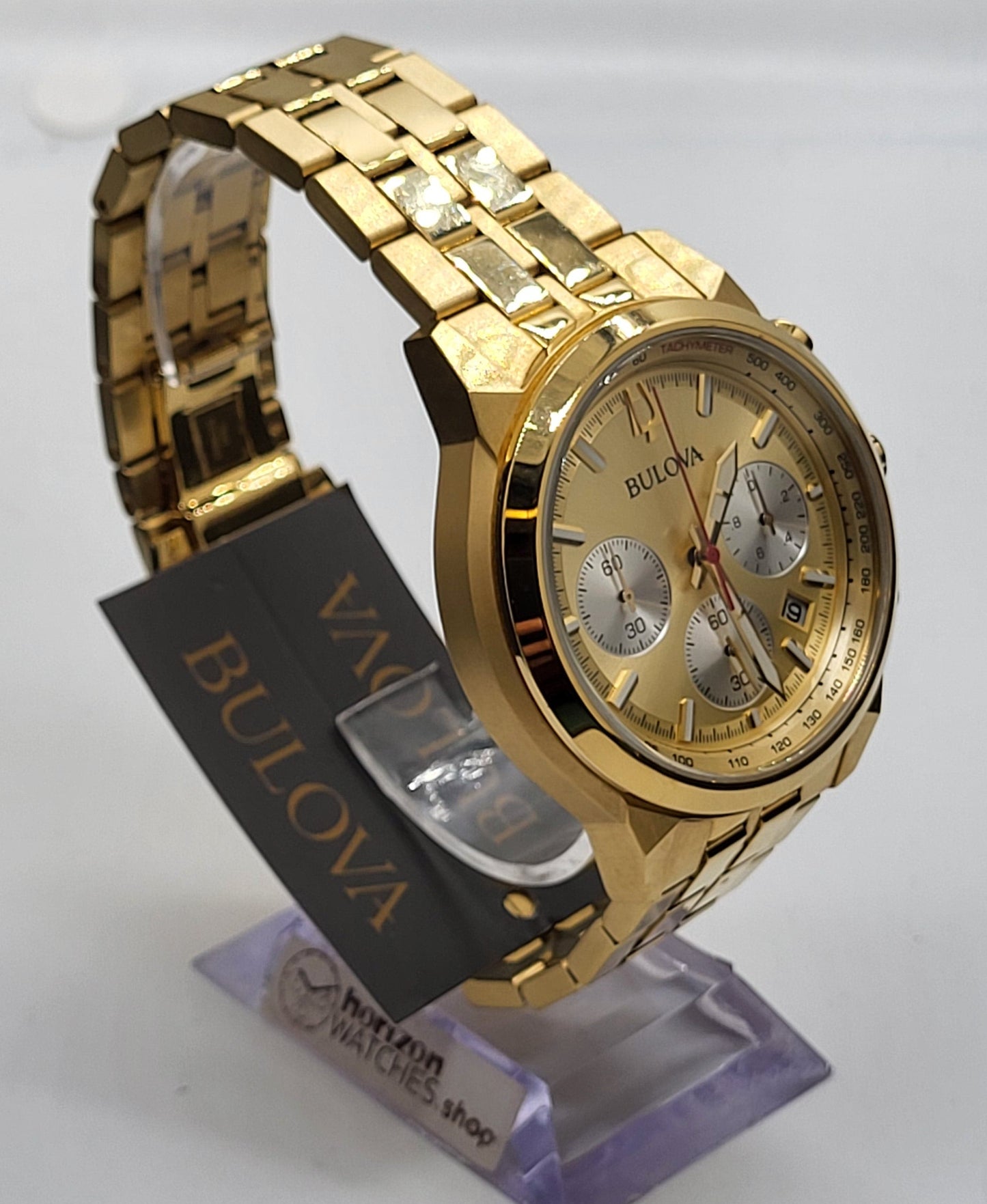 Bulova - Gold Chronograph Stainless Steel Men's Quartz Watch - 97B217 (USED)