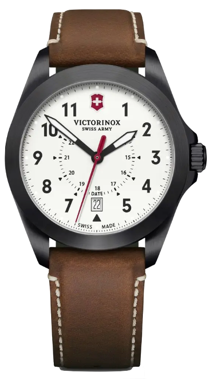 Victorinox - Heritage, Swiss Army White Dial Leather Men's Quartz Watch - 241969