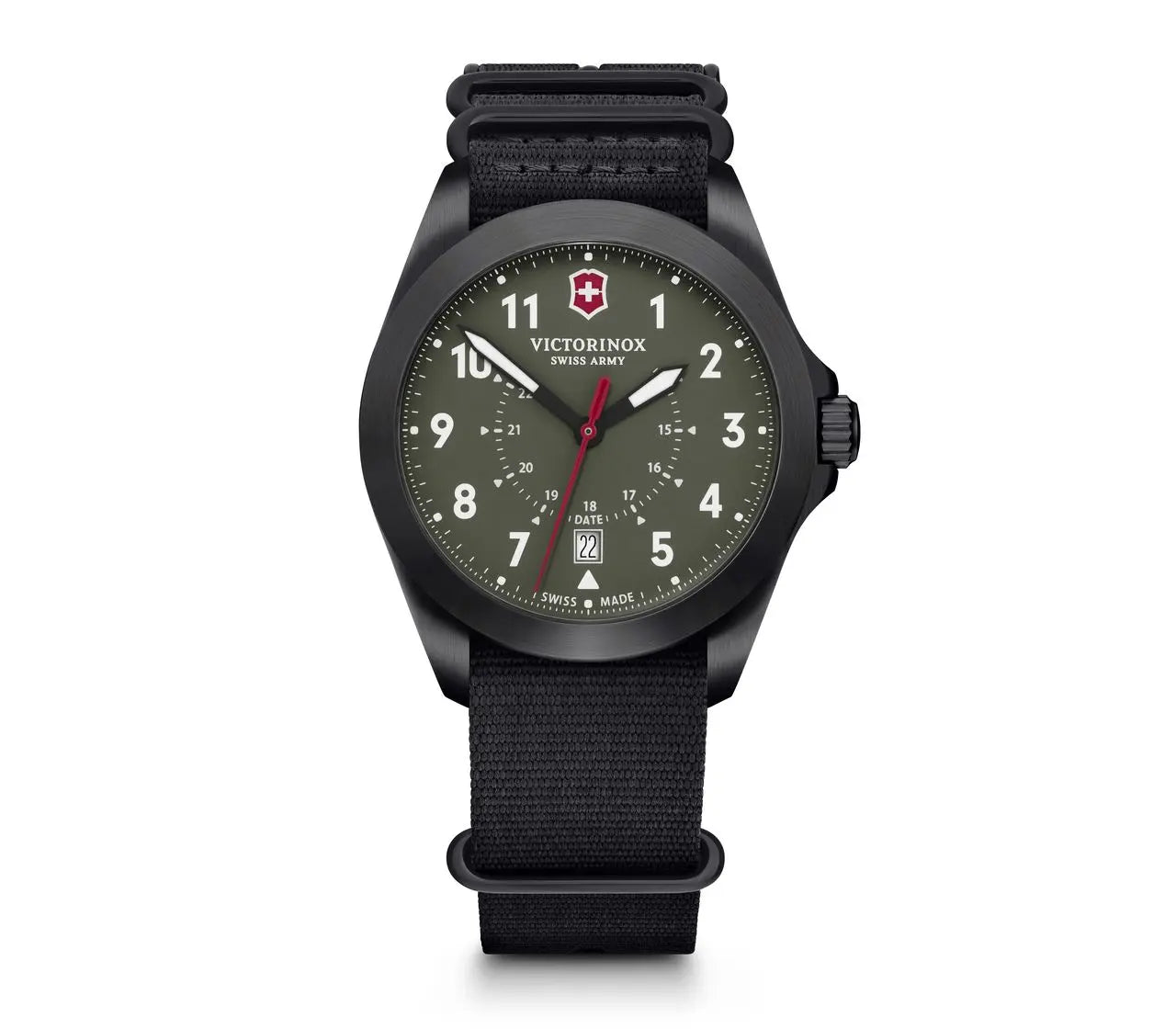Victorinox - Heritage, Swiss Army Green Dial Canvas Men's Quartz Watch - 241972