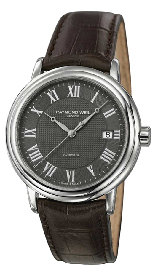 RAYMOND WEIL - Maestro, Brown Leather Strap Men's Automatic Watch - 2837STC00609
