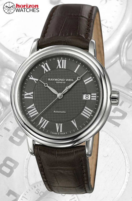 RAYMOND WEIL - Maestro, Brown Leather Strap Men's Automatic Watch - 2837STC00609