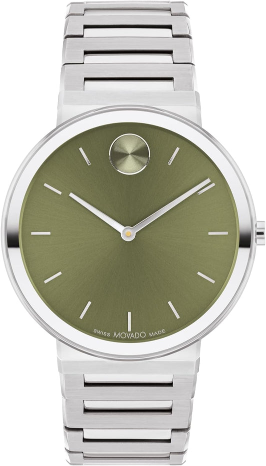 Movado - Bold Horizon Stainless Steel Ultra Thin Watch - 3601074