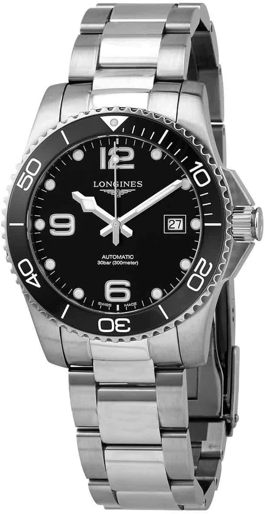 Longines - Hydroconquest, Stainless Ceramic Bezel Men's Automatic Watch - L37814566