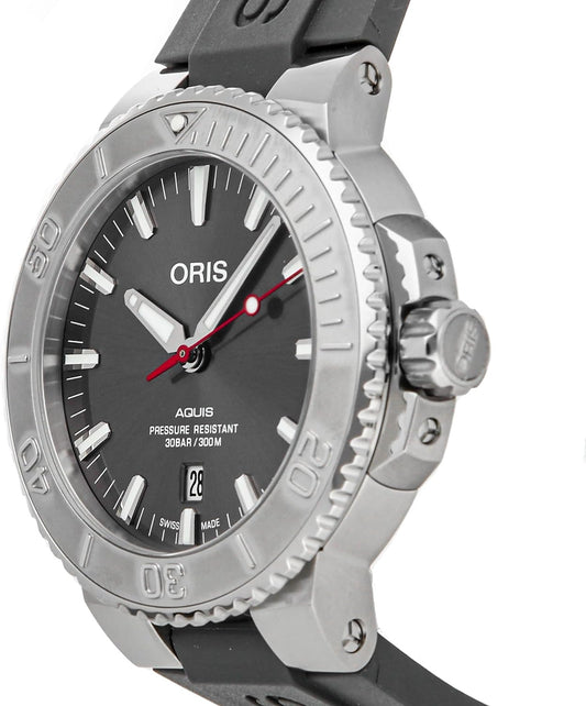 Oris - Aquis, Gray Stainless Men's Automatic Watch - 01 733 7730 4153-07 4 24 63EB