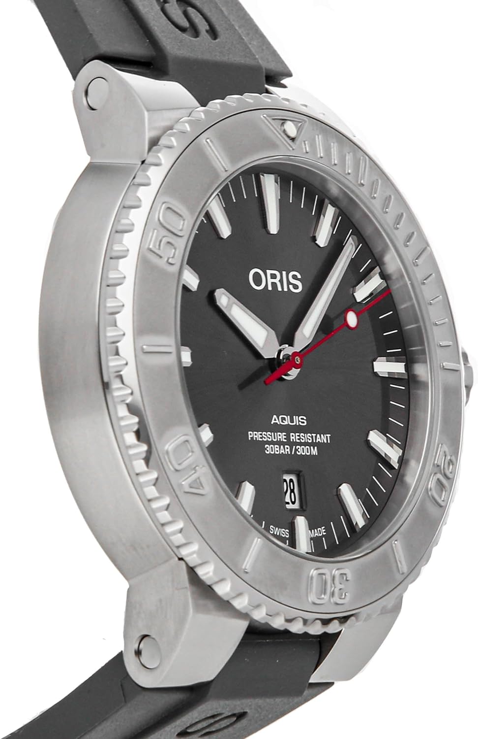 Oris - Aquis, Gray Stainless Men's Automatic Watch - 01 733 7730 4153-07 4 24 63EB