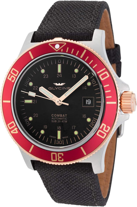 Glycine - Combat, Leather Men's Automatic Watch - GL0092