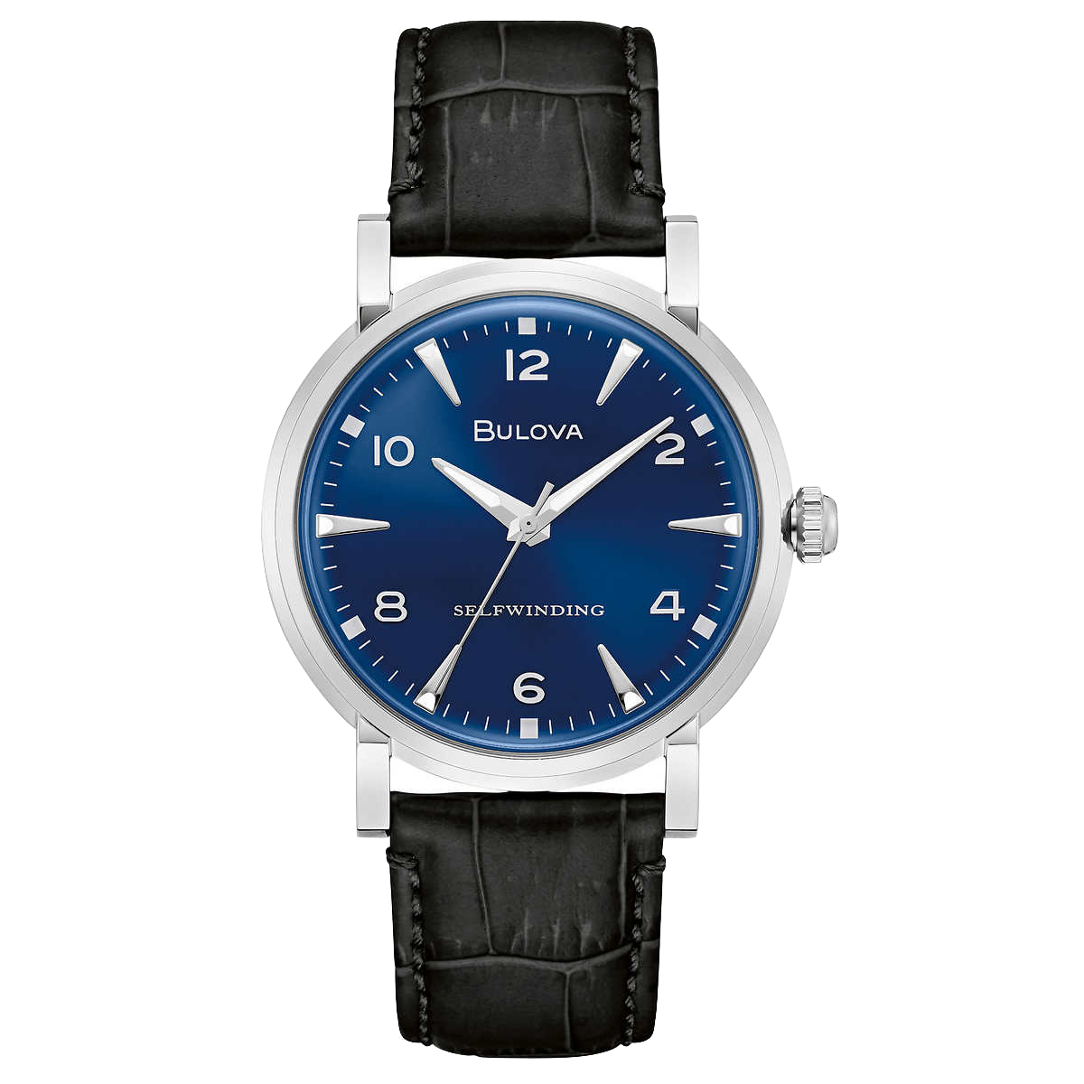 Bulova - Classic Collection, Blue Stainless Men's Automatic Watch - 96A242