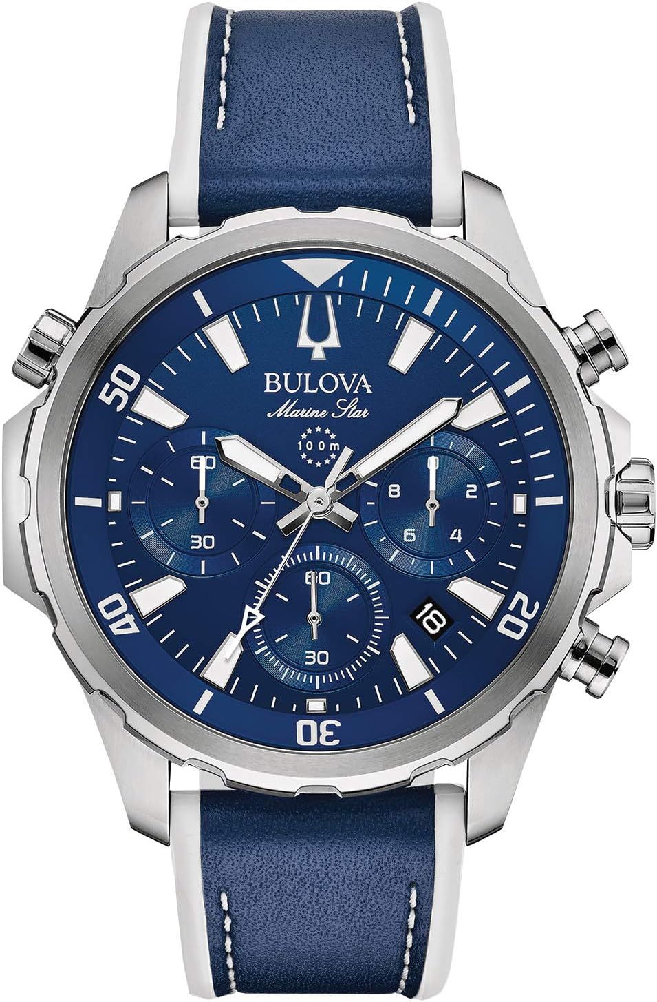 Bulova - Marine Star 'Series B' Stainless Chronograph Men's Quartz Watch - 96B287