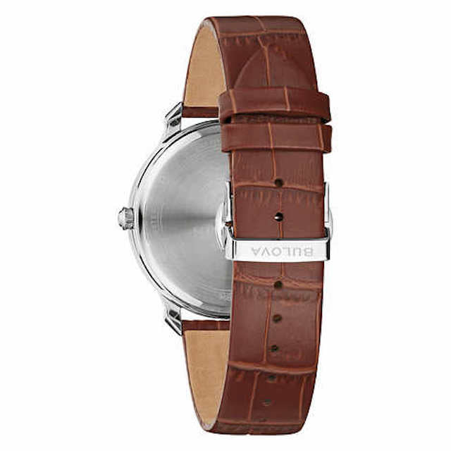 Bulova - Frank Sinatra Stainless Steel Leather Mens Quartz Watch - 96B398