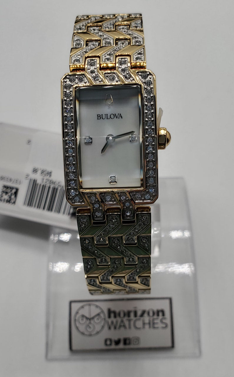 Bulova - Classic Gold Stainless Steel Women's Quartz Watch - 98L301