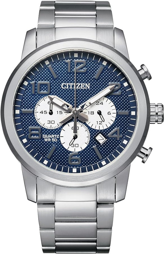 Citizen Classic Chrono Stainless Steel Men's Quartz Watch - AN8050-51M