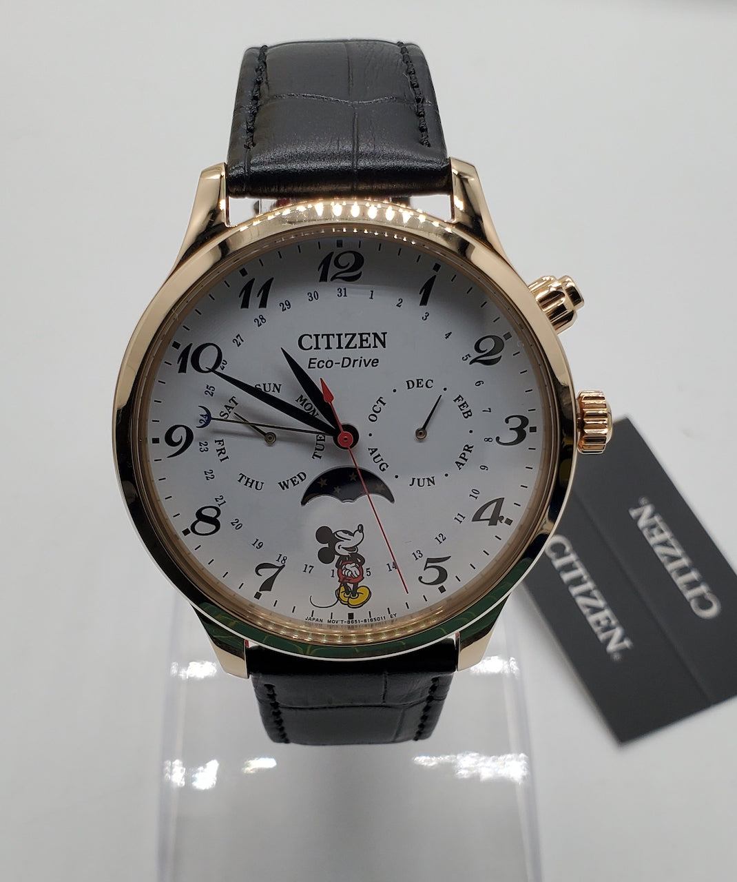 Citizen Eco-Drive Disney Mickey Mouse Rose Gold Stainless Quartz Watch - AP1053-15W