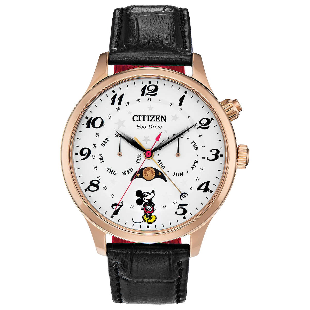 Citizen Eco-Drive Disney Mickey Mouse Rose Gold Stainless Quartz Watch - AP1053-15W