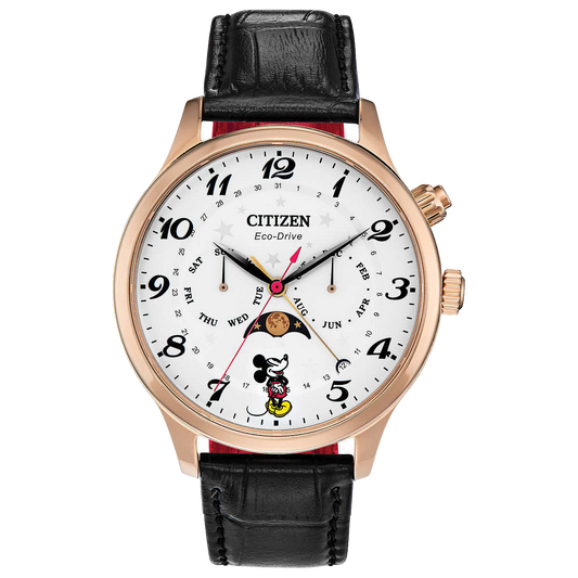 Citizen Eco-Drive Disney Mickey Mouse Rose Gold Stainless Quartz Watch - AP1053-15W