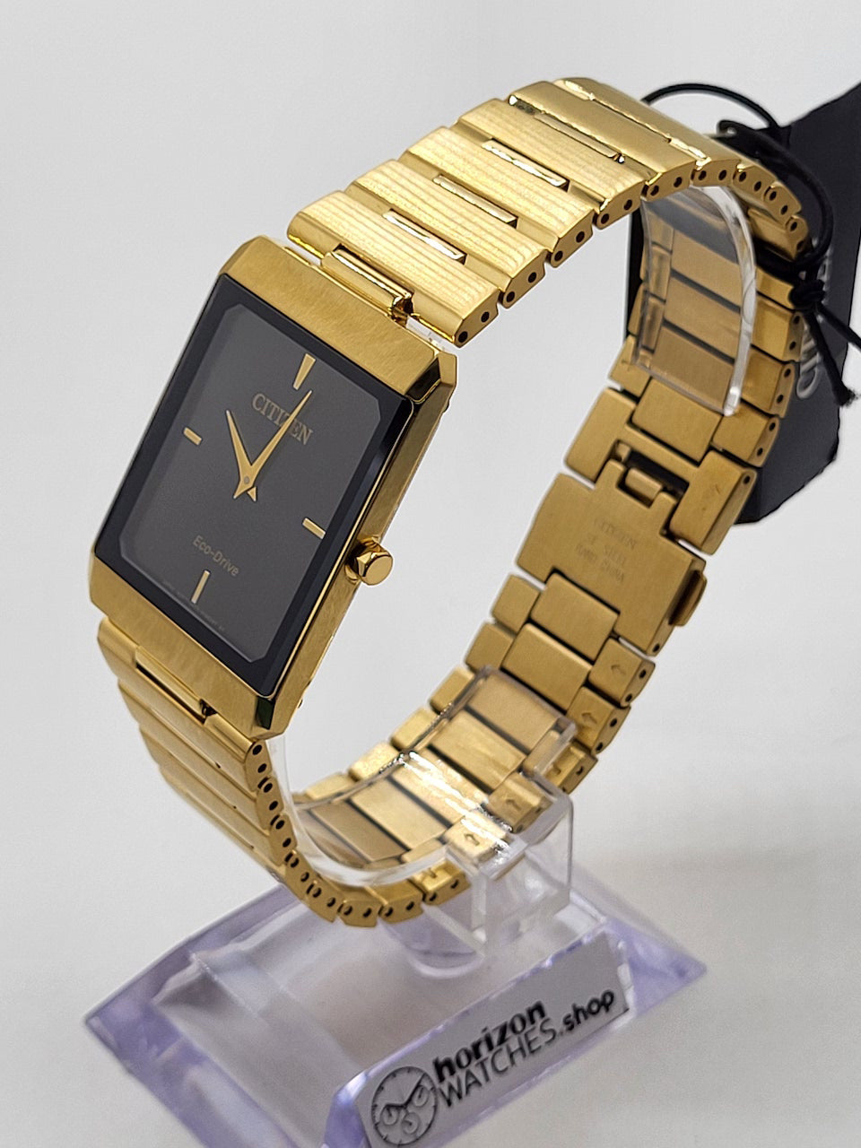 Citizen Eco-Drive Stiletto, Gold Stainless Dial Men's Quartz Watch - AR3102-51E