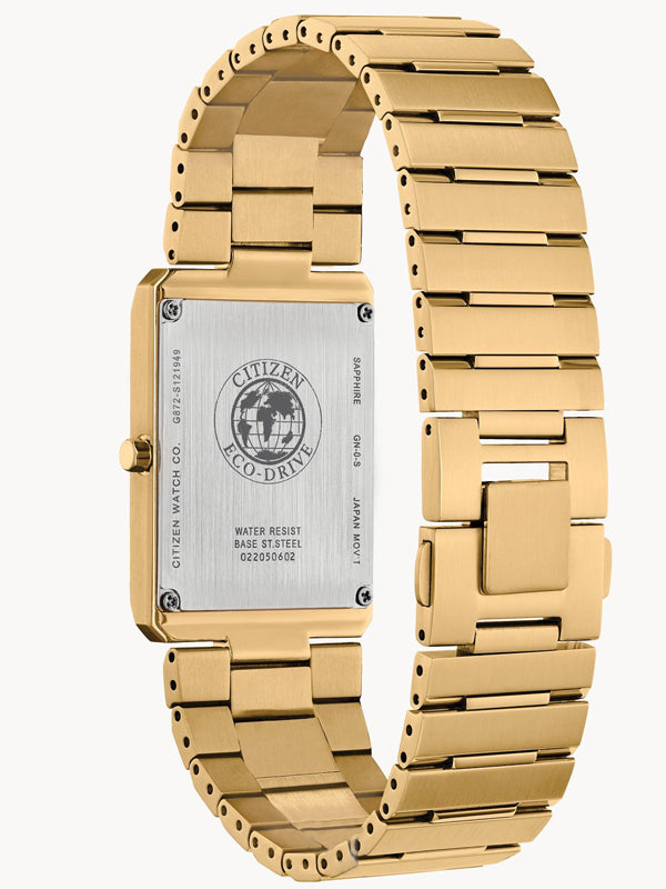 Citizen Eco-Drive Stiletto, Gold Stainless Dial Men's Quartz Watch - AR3102-51E