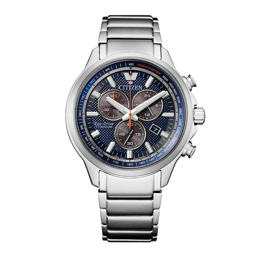 Citizen Eco-Drive Super Titanium Chronograph Men's Quartz Watch - AT2471-58L