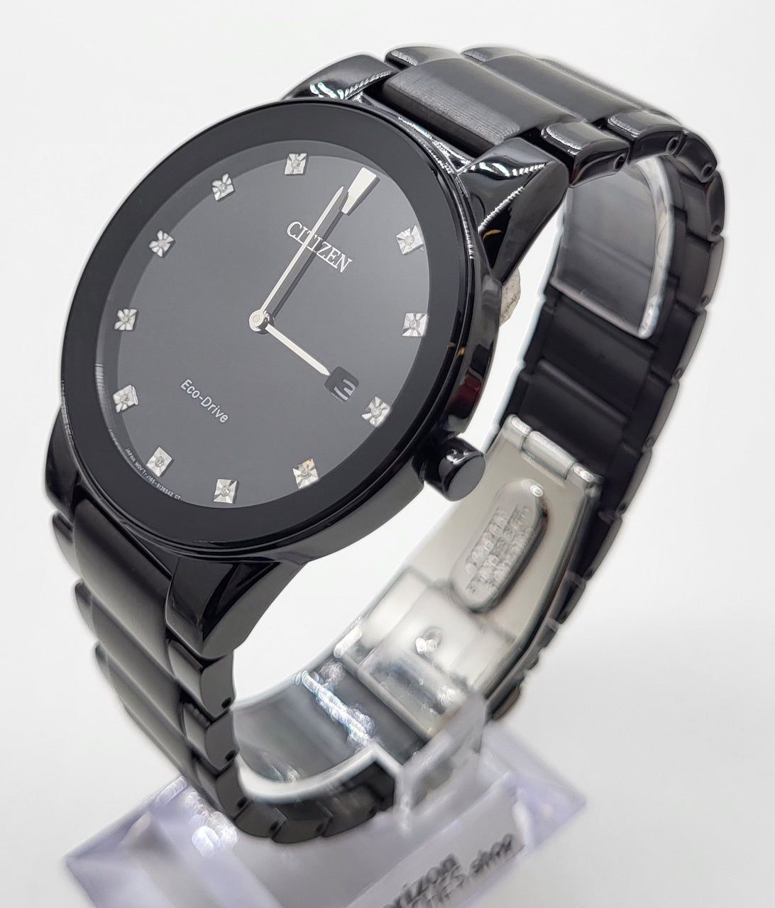Citizen Eco-Drive Axiom, Stainless Black Dial Men's Quartz Watch AU1065-58G