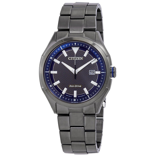 Citizen Eco-Drive WDR Stainless Blue Dial Men's Quartz Watch - AW1147-52L