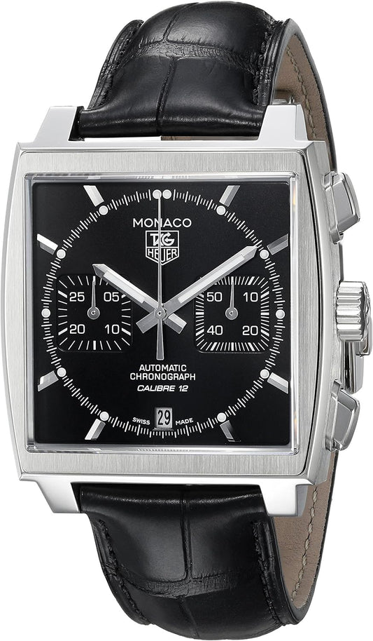 TAG Heuer - Monaco Calibre 12 Chronograph Men's Automatic Watch - CAW2110.FC6177