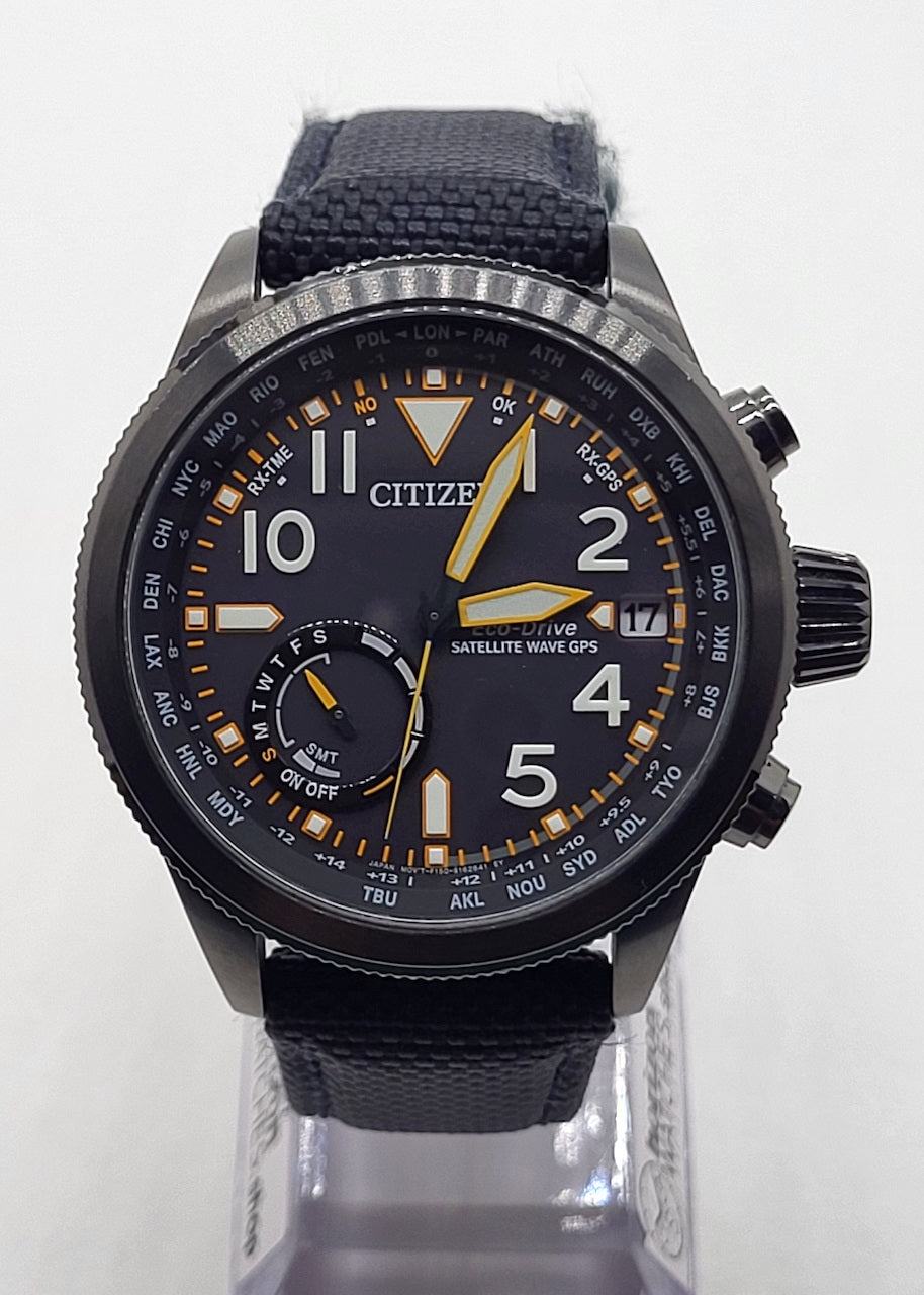 Citizen Eco-Drive Satellite Wave-World Time Men's Quartz Watch CC3067-02E