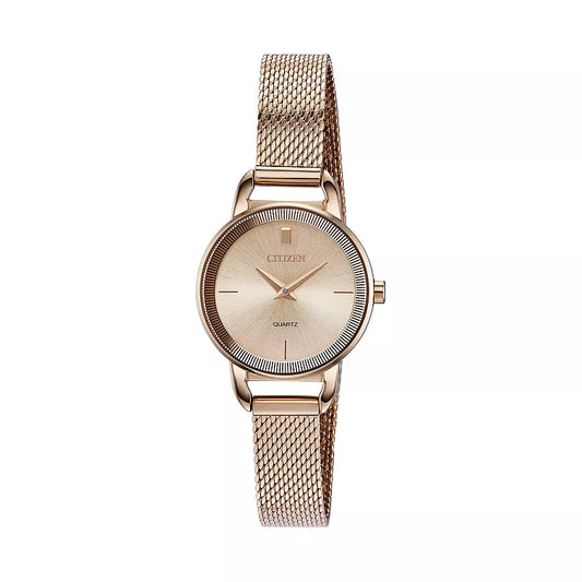 Citizen - Rose Gold Stainless Steel Women's Quartz Watch - EZ7003-51X