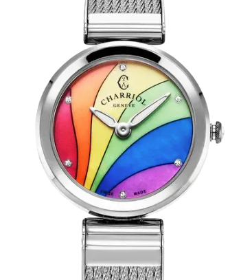 CHARRIOL - Forever Rainbow Motif Stainless Women's Quartz Watch - FE32.101.032