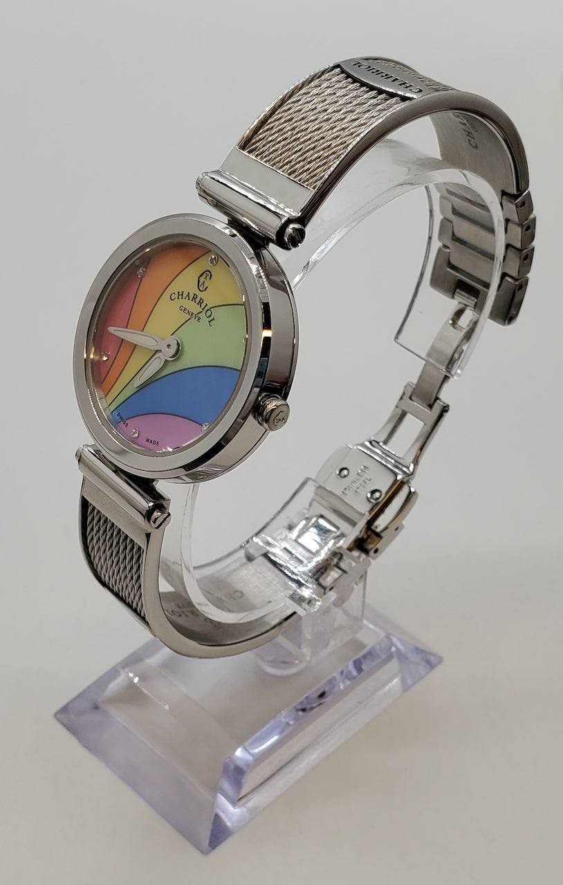 CHARRIOL - Forever Rainbow Motif Stainless Women's Quartz Watch - FE32.101.032