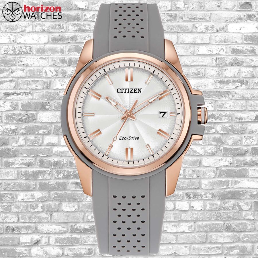 Citizen Eco-Drive Weekender, Pink Gold-Tone Stainless Women's Quartz Watch - FE6137-08A