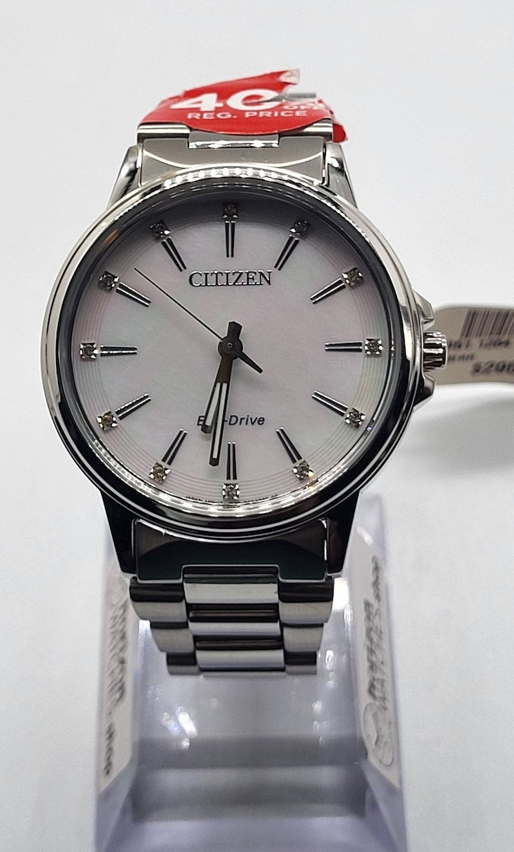 Citizen Eco-Drive Chandler, Stainless Women's Quartz Watch - FE7030-57D