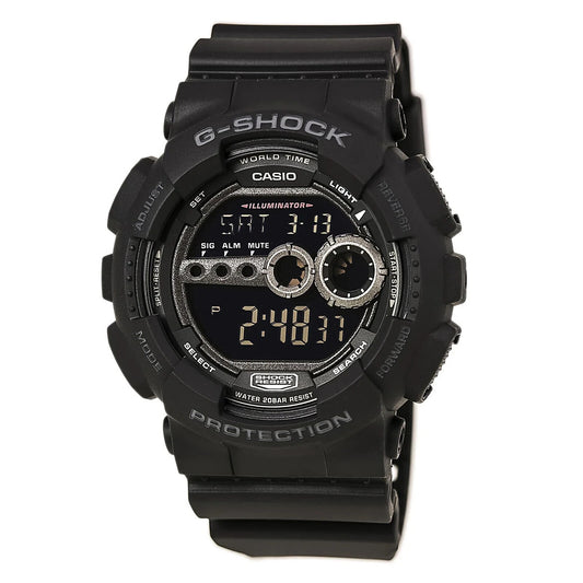 CASIO G-Shock Black Rubber Resin Multi-function GD-100 3263