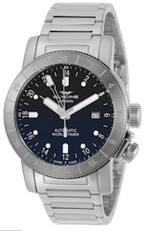 Glycine - Airman, GMT Stainless Steel Blue Dial Automatic Men's Watch - GL0156