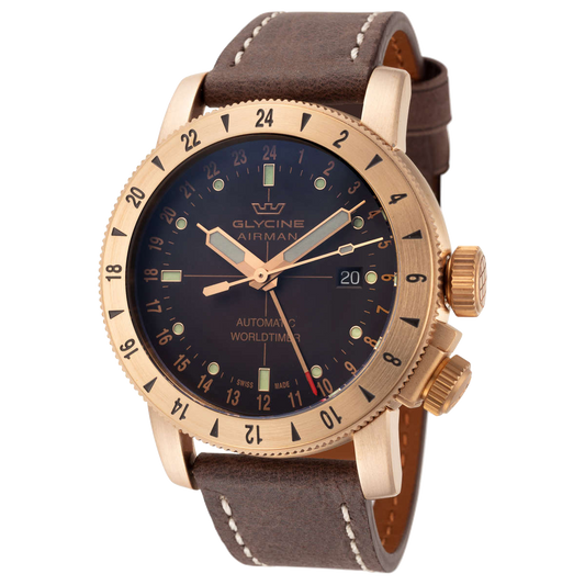 Glycine - Airman, Sapphire Bronze Men's Automatic Watch - GL0166