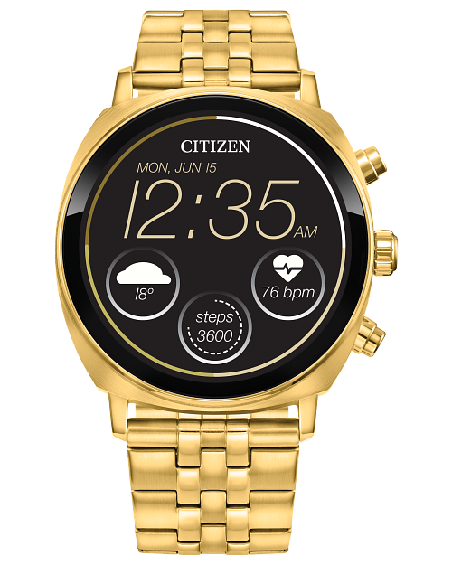 Citizen CZ Smart Touchscreen Watch Gold Stainless - MX1002-57X
