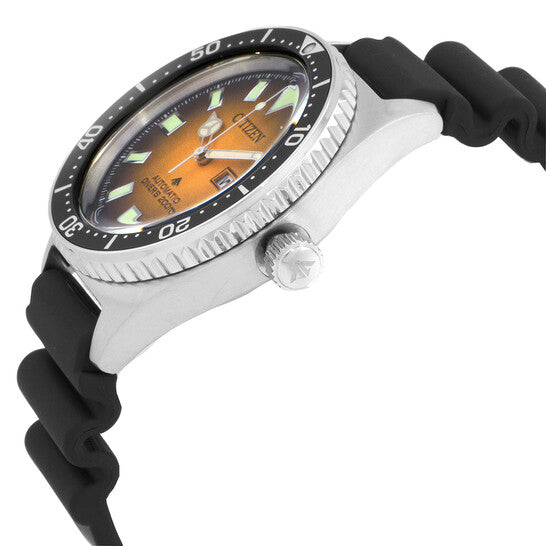 Citizen Eco-Drive Promaster Diver Automatic Orange Dial Men's Watch - NY0120-01Z