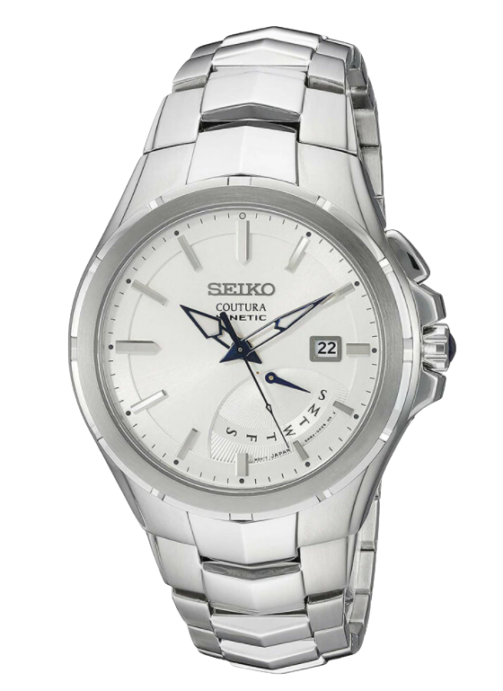 Seiko - Stainless Steel Coutura Kinetic Men's Quartz Watch - SRN063