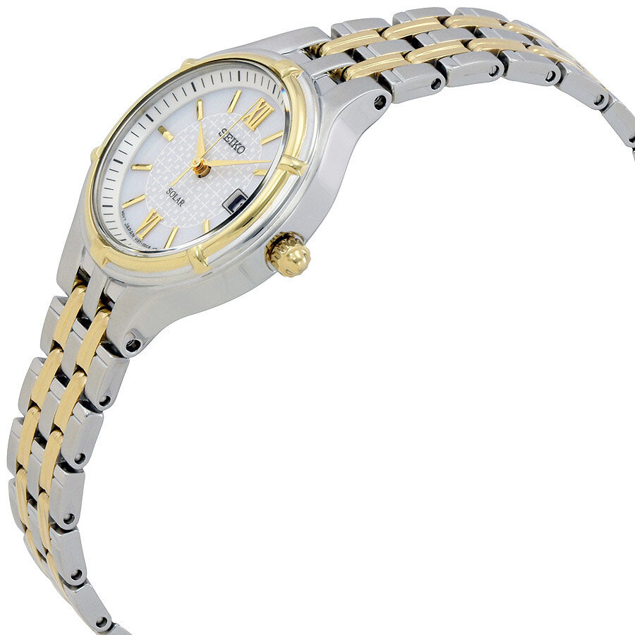 Seiko - Silver Dial Solar Women's Quartz Watch - SUT218