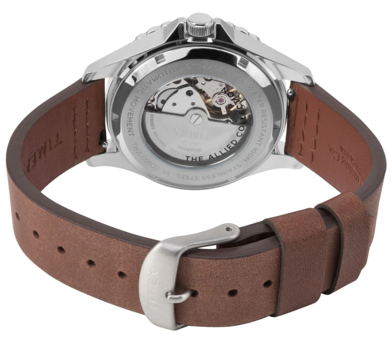 Timex - Navi XL, Leather Men's Automatic Watch - TW2U09900ZV
