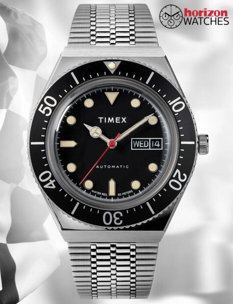 Timex - M79, Automatic Black Dial Stainless Steel Men's Automatic Watch - TW2U78300