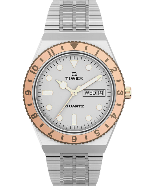 Timex - Q, Stainless Steel Bracelet Watch - TW2U95600VQ